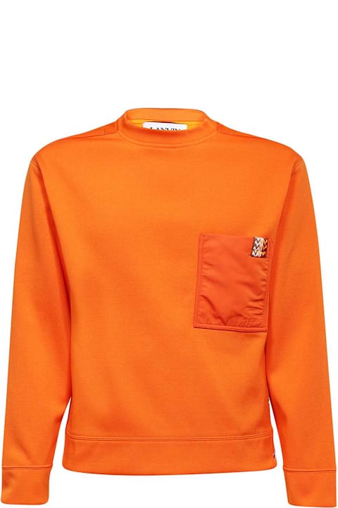 Sale for Men Lanvin Crew-neck Sweatshirt With Pocket