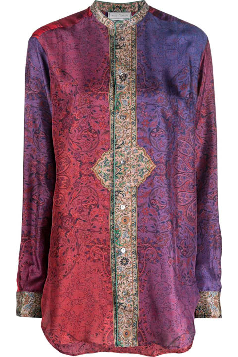 Pierre-Louis Mascia for Men Pierre-Louis Mascia Printed Silk Shirt