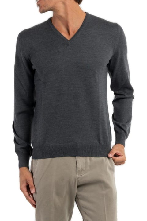 Gran Sasso Sweaters for Men Gran Sasso V-neck Knitted Pullover