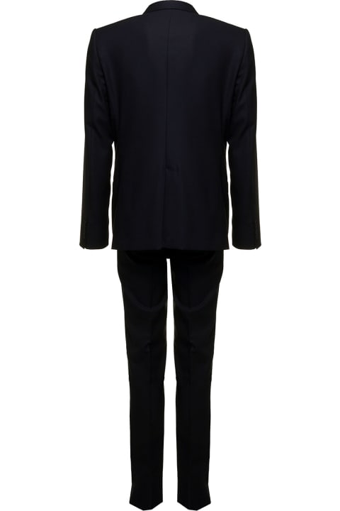 Dolce & Gabbana Man's Blue Wool And Silk Martini Tailored Suit