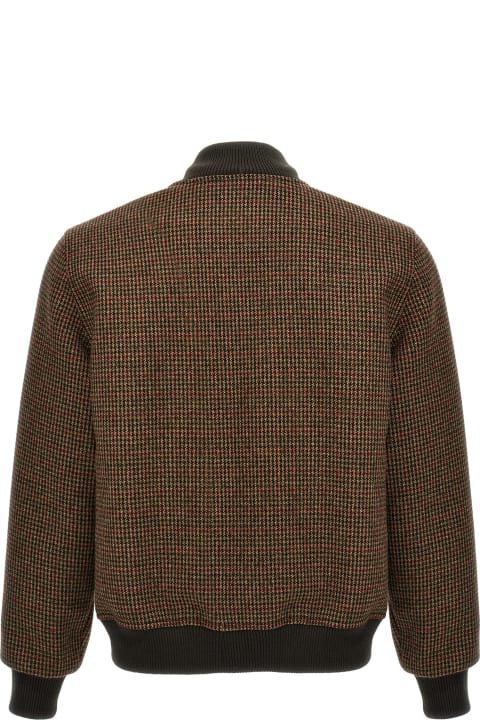 Houndstooth Bomber Jacket