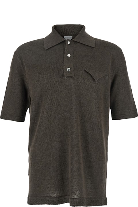 Bottega Veneta Topwear for Men Bottega Veneta Light Linen Polo