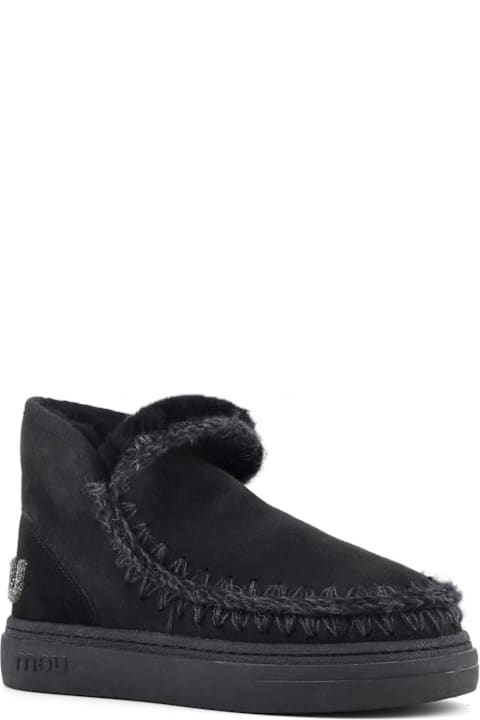 Mou Shoes for Women Mou Eskimo Sneaker Bold In Black Leather