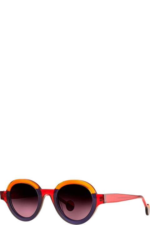 Theo Eyewear for Kids Theo Eyewear Theo Eyewear Futurisme 31 Red/ Blue/ Orange Transparent Sunglasses