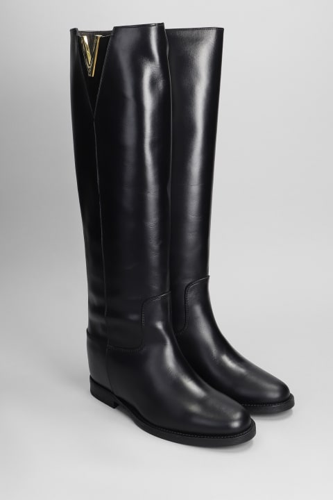 Boots for Women Via Roma 15 In Black Leather