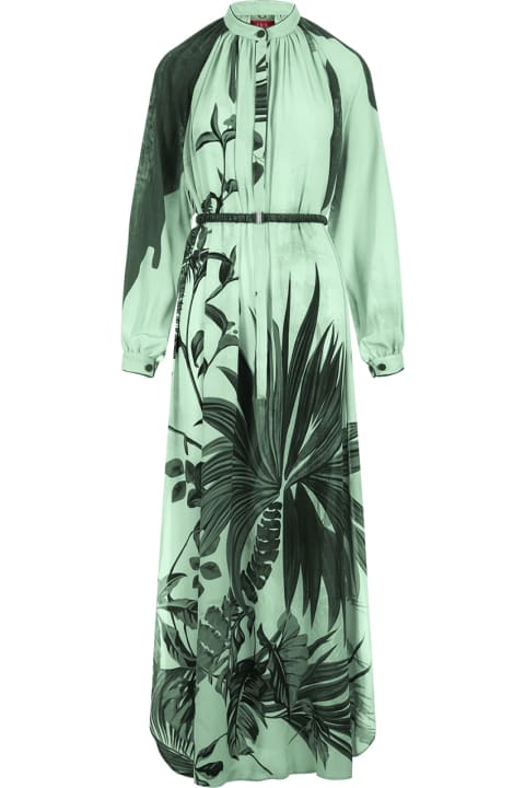 Fashion for Women For Restless Sleepers Flowers Green Arione Long Dress