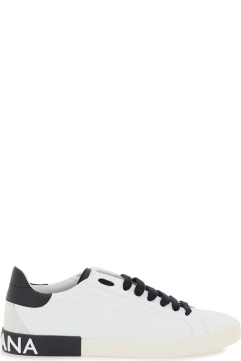 Dolce & Gabbana Shoes for Men Dolce & Gabbana Portofino Nappa Leather Sneakers