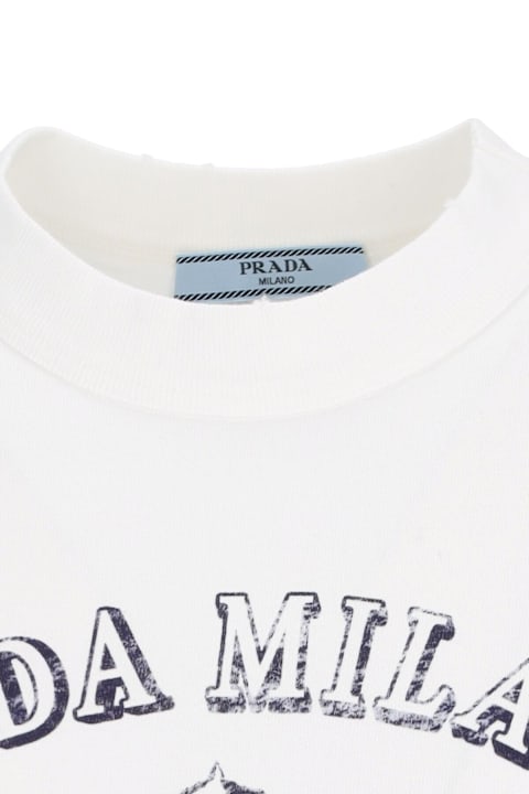 Prada for Kids Prada Logo T-shirt