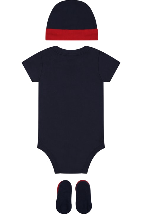 Levi's Bodysuits & Sets for Baby Girls Levi's Multicolor Set For Baby Boy With Logo