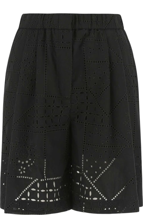 Fashion for Women MSGM Black Cotton Blend Bermuda Shorts