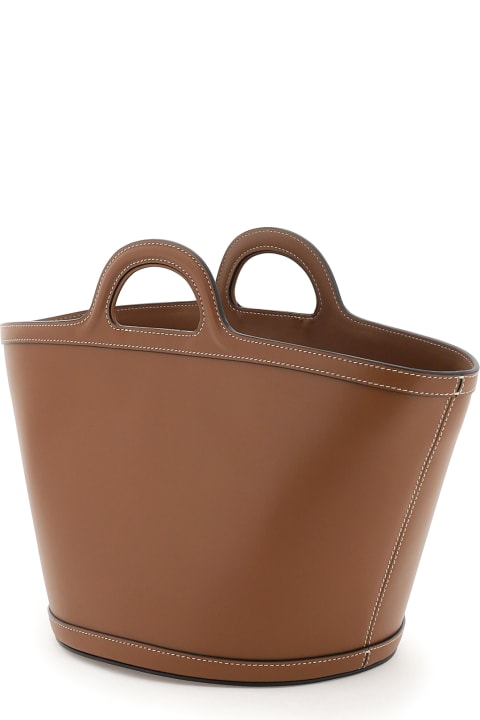 Homeware Marni Tropicalia Small Bag In Brown Leather