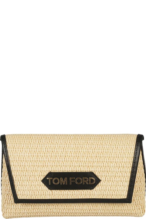 Fashion for Women Tom Ford Weave Logo Patch Tote