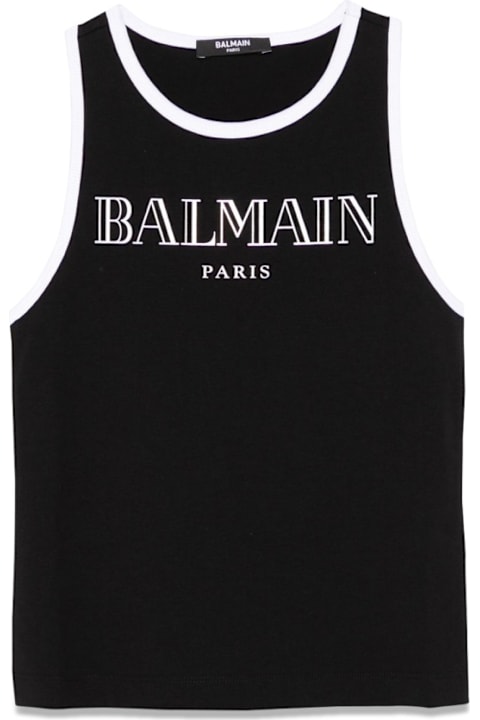 Fashion for Girls Balmain Tank Top With Logo