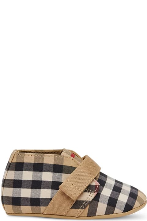 Burberry Kids Baby's Vintage Check Crib Shoes