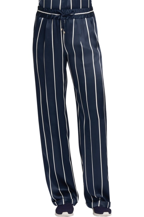 Kiton Pants & Shorts for Women Kiton Trousers Silk
