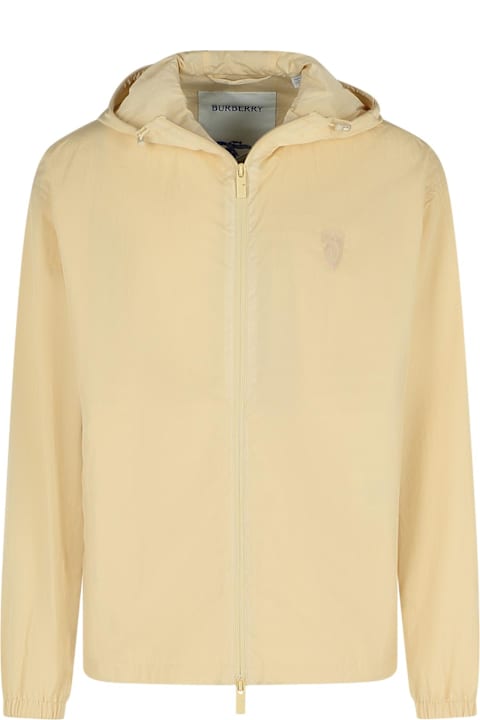 Coats & Jackets Sale for Men Burberry Cream Polyamide Jacket