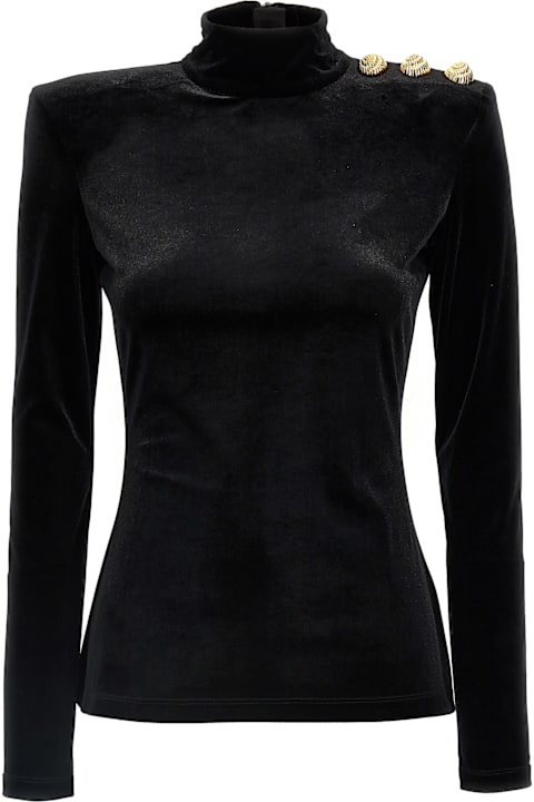 Balmain Women Balmain Velvet Top