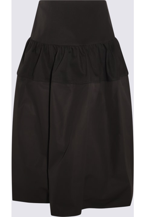 Jil Sander for Women Jil Sander Black Cotton Skirt
