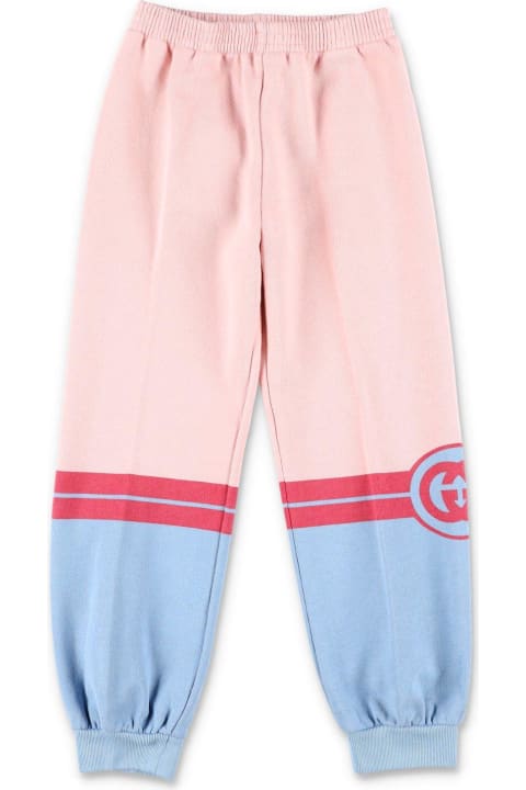Gucci Sale for Kids Gucci Interlocking G Printed Jersey Track Pants