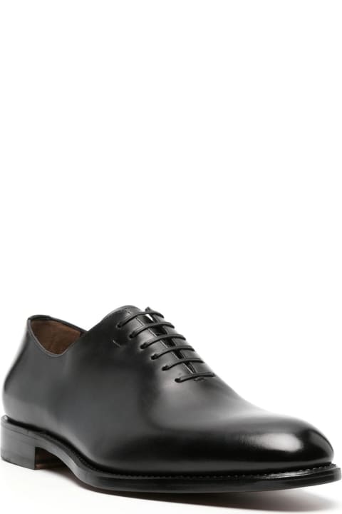 Ferragamo Shoes for Men Ferragamo Black Calf Leather Derby Shoes