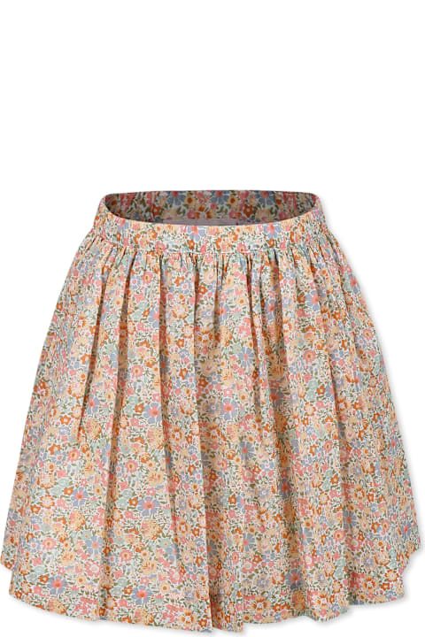 Homeware Bonpoint Multicolor Skirt For Girl With Floral Print