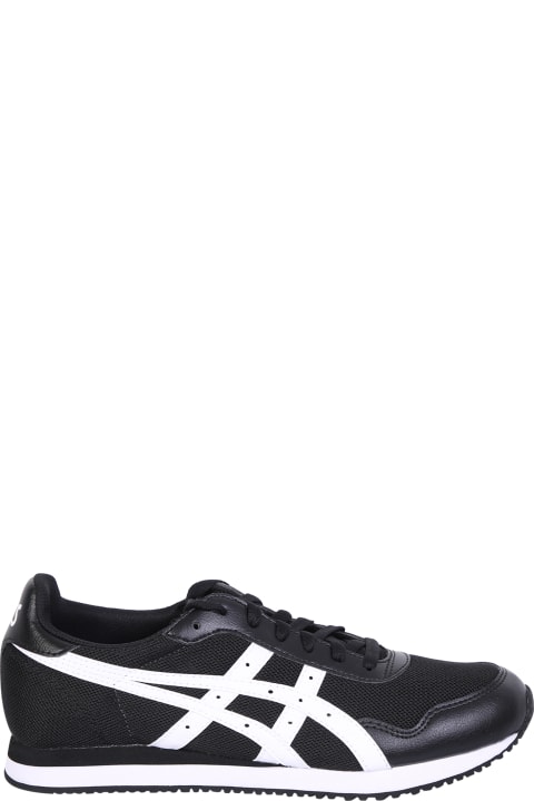 メンズ スニーカー Asics Black/ White Tiger Runner Sneakers