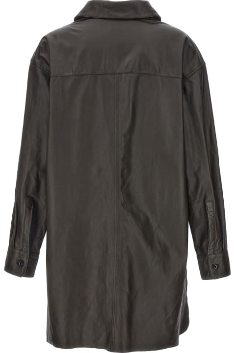 Lemaire Coats & Jackets for Women Lemaire Nappa Leather Overshirt