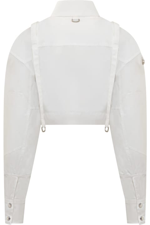 Off-White for Women Off-White Poplin Cargo Shirt