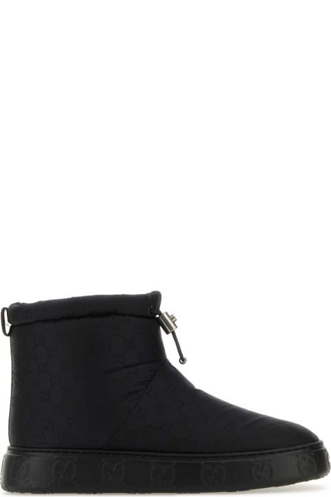 Gucci Boots for Men Gucci Black Nylon Ankle Boots