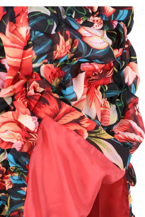 Skirts for Women Comme des Garçons Floral Midi Skirt