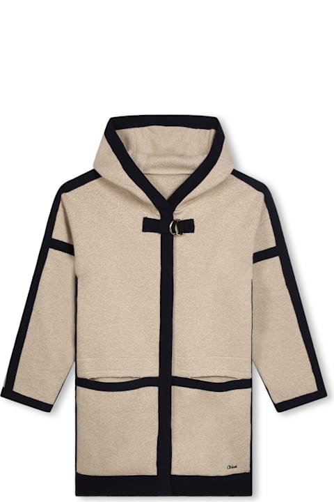 Chloé لـ Kids Chloé Cardigan Con Logo