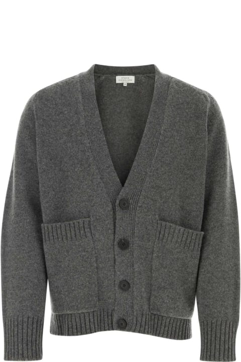 Sweaters for Men Studio Nicholson Mud Wool Cardigan