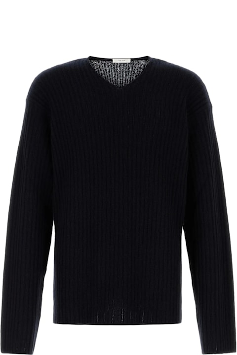 The Row for Men The Row Midnight Blue Cashmere Gustave Sweater