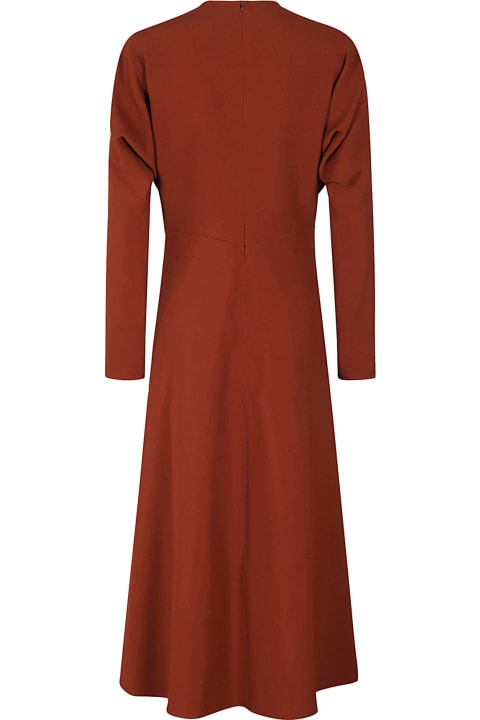 Fashion for Women Victoria Beckham Long Sleeve Dolman Midi Dress