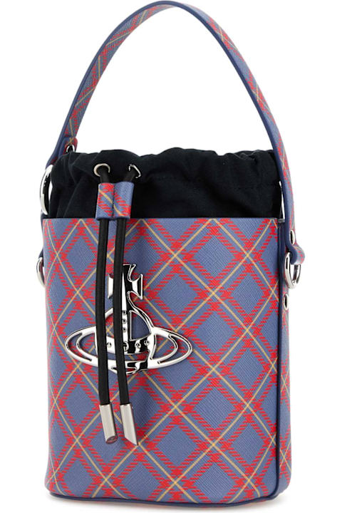 Homeware Vivienne Westwood Printed Synthetic Leather Small Daisy Bucket Bag