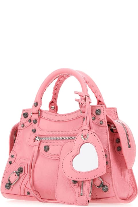 Pink Leather Neo Cagole Xs Handbag