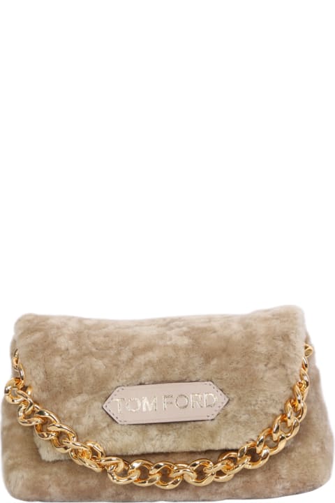 Tom Ford Clutches for Women Tom Ford Mini Shearling Bag