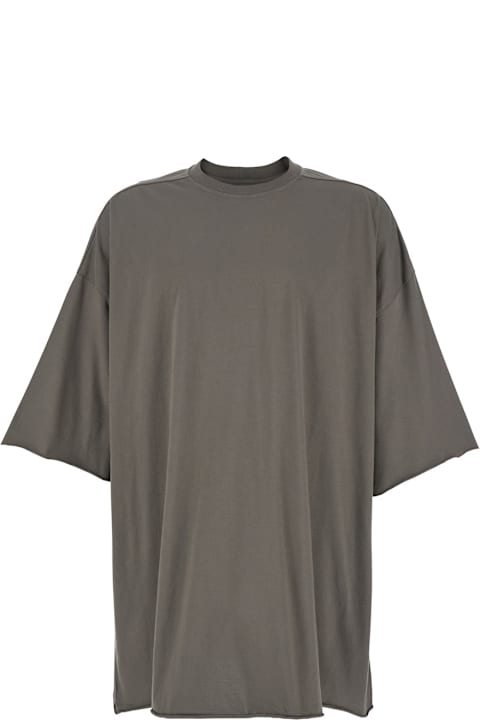 Homeware Rick Owens 
tommy T
 Grey Oversized T-shirt In Cotton Man