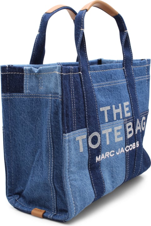 Marc Jacobs Totes for Women Marc Jacobs Marc Jacobs 'the Denim Small' Patchwork Shopping Bag