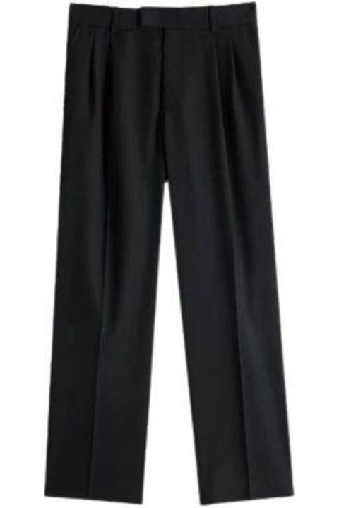 Drôle de Monsieur for Men Drôle de Monsieur Logo Embroidered Pleated Trousers