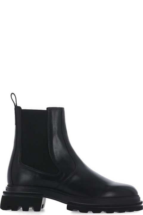 Hogan Boots for Women Hogan Round Toe Chelsea Ankle Boots Hogan