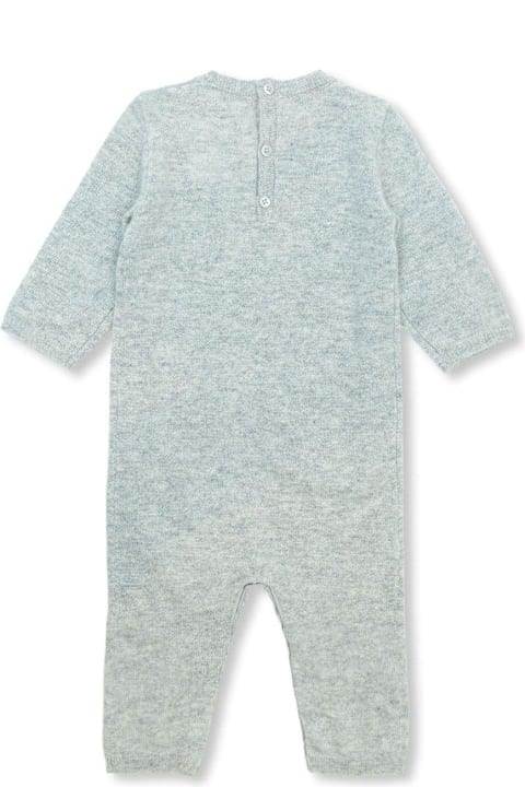 Bonpoint Bodysuits & Sets for Baby Girls Bonpoint Tilouana Crewneck Knitted Rompers