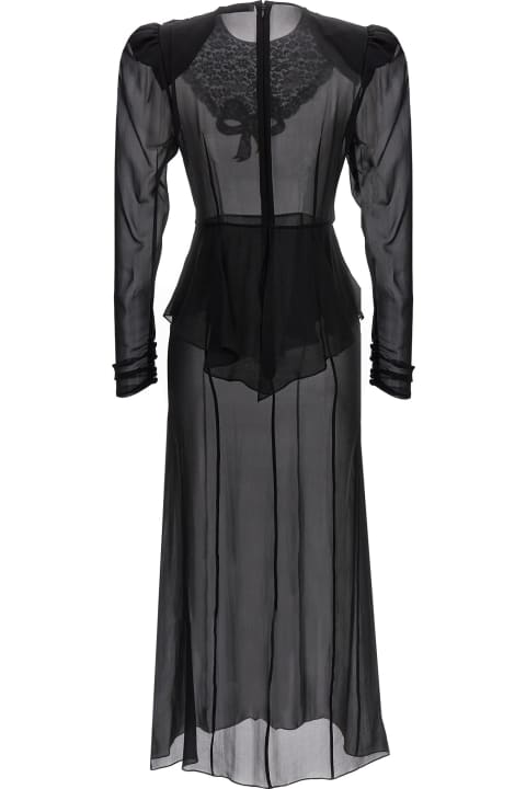 Alessandra Rich for Women Alessandra Rich Georgette Silk Midi Dress