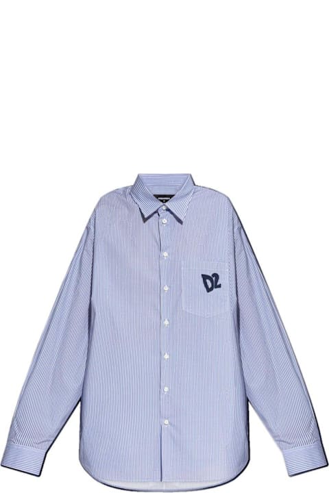 Dsquared2 for Women Dsquared2 Summer Lovers Oversized Pinstripe Shirt