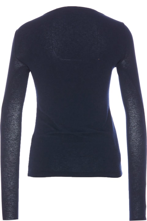 Pinko سترات لـ السيدات Pinko Blu Iride Long Sleeves T-shirt