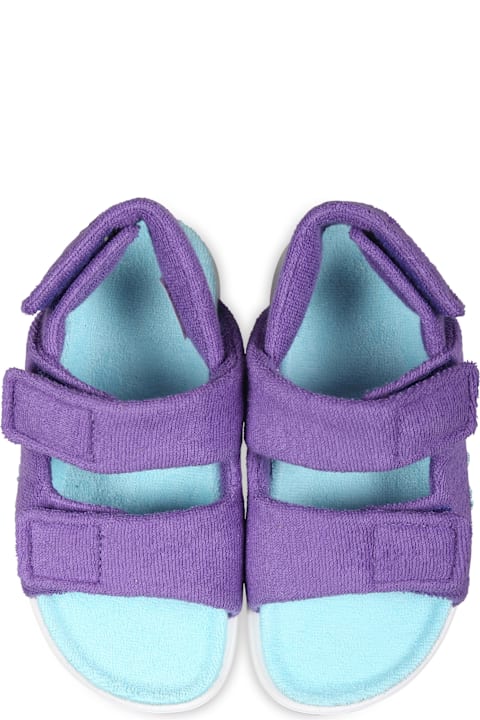 Marni أحذية لـ بنات Marni Purple Sandals For Girl With Logo