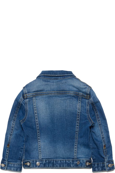 Dsquared2 Coats & Jackets for Baby Girls Dsquared2 D2j189b Jacket Dsquared Shaded Denim Jacket
