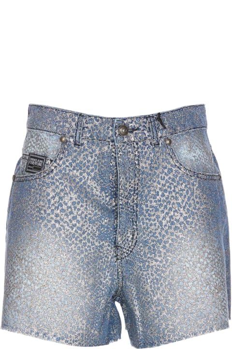 Versace Jeans Couture for Women Versace Jeans Couture Glitter Animalier Shorts