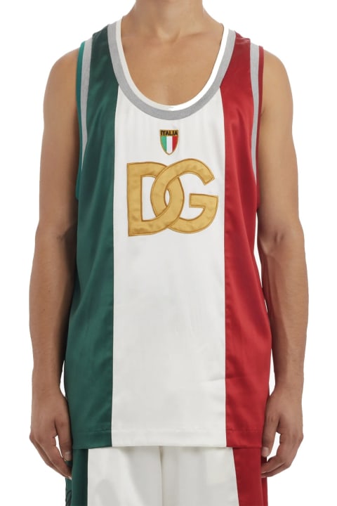 Dolce & Gabbana for Men Dolce & Gabbana Satin Tank T-shirt