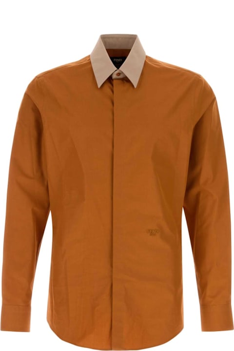 Homeware Fendi Orange Poplin Shirt